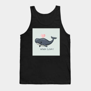 Cute whale lover Tank Top